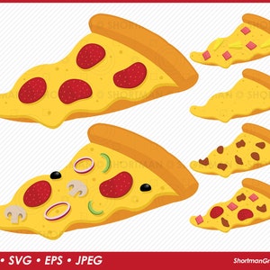 Clipart de tranche de pizza, pizza au pepperoni SVG PNG
