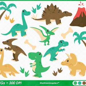 Dinosauro Clipart PNG - Cartone animato - T-rex - Pterodattilo - Stegosauro - Triceratopo