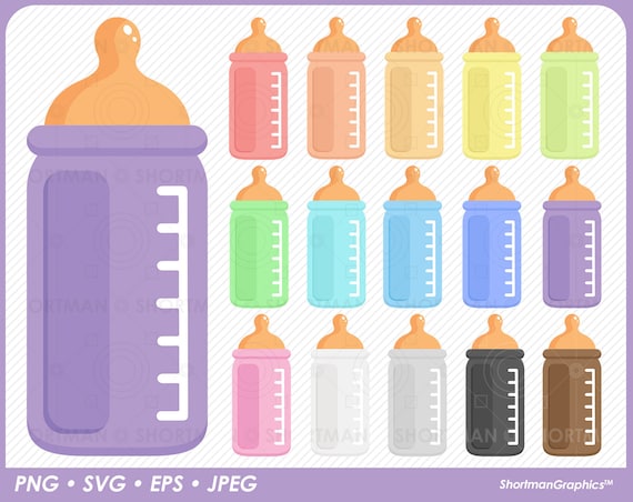 Baby Bottle Clipart SVG PNG