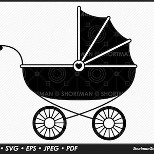 Cochecito de bebé SVG EPS PNG