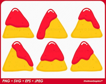 Chips with Salsa - SVG PNG