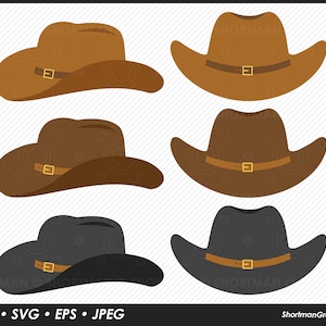 Cowboy Hut Clipart - SVG PNG EPS