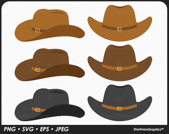 Cowboy Hat Clipart SVG PNG EPS