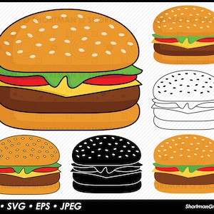 Cheeseburger Clipart - PNG SVG