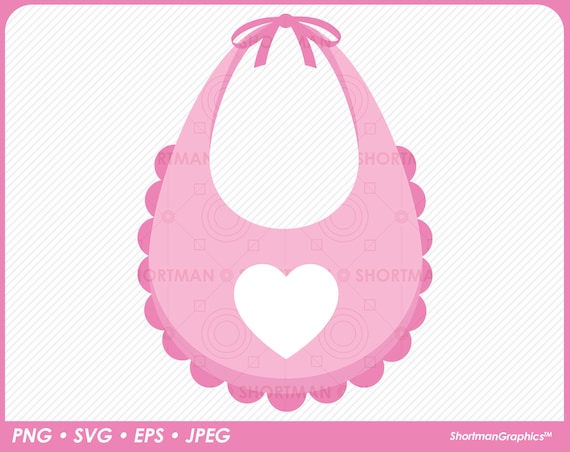 Baby Bib Clipart SVG PNG - Etsy