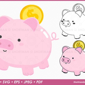 Linda alcancía Clipart - SVG PNG Descargar