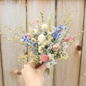 Mini dried flowers bouquet Centerpieces / Wedding Table Decoration flowers / Dried flower bunches / Custom color available