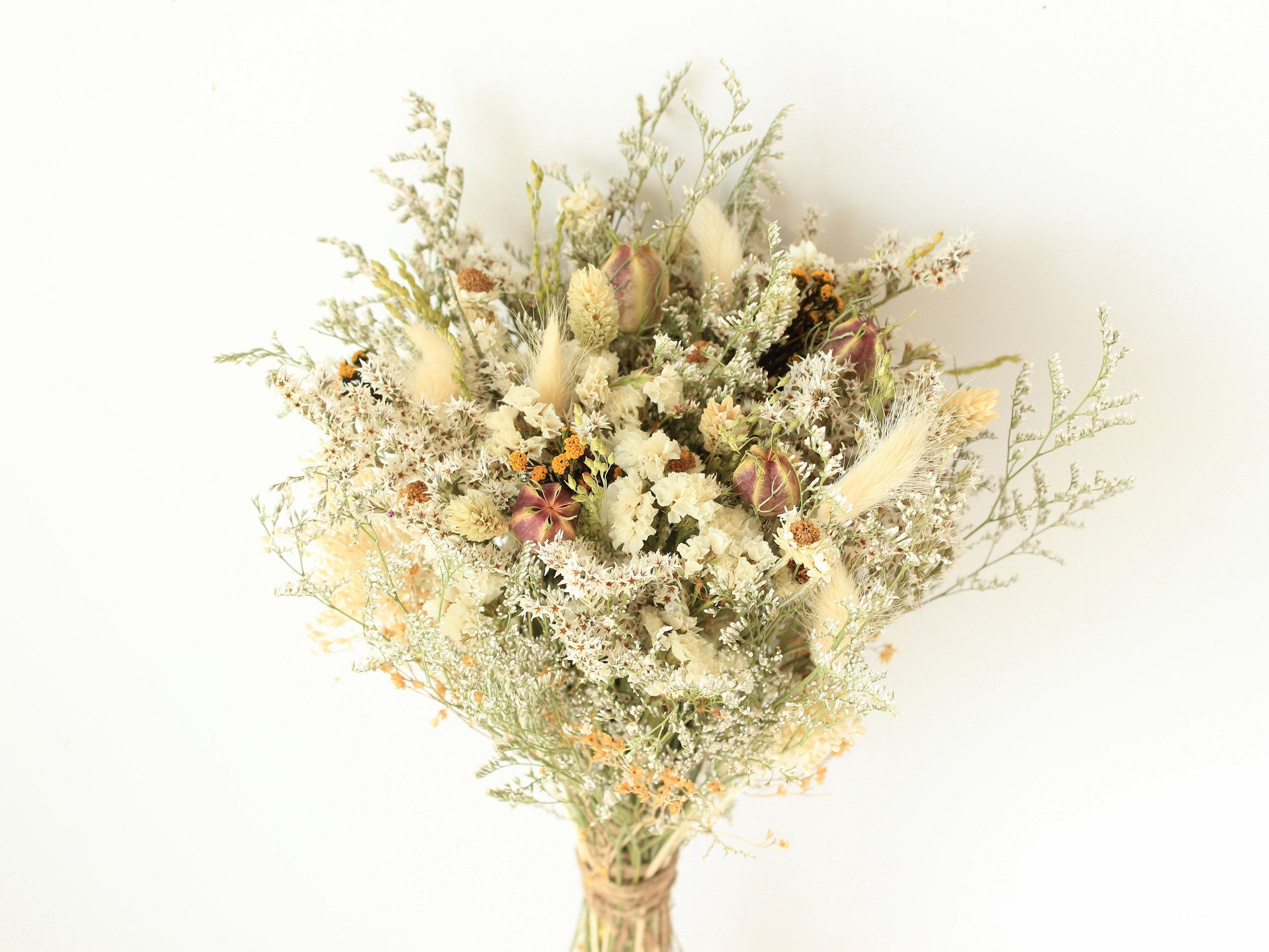 Fall Dream Orange Dried Flowers Bouquet 