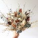 Neutral Rust tone Bridal Bouquet / Eucalyptus Greenery bouquet for Wedding / Bride and Bridesmaid bouquet / Wildflowers Grass Dried bouquet