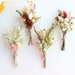 Assorted Dry Flowers Boutonnieres / Rustic Dried flowers boutonniere / Natural Floral arrangement / Babies breath dried flowers mini bouquet 