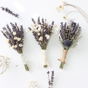 Lavender Boutonniere / Lavender babies breath boutonniere / Lavender Thistle boutonniere / Lavender buttonhole / Men&#39;s pin