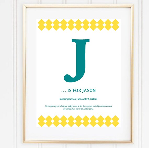 etsy baby name wall art