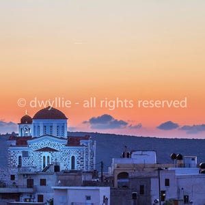 Chios Greece Sunset