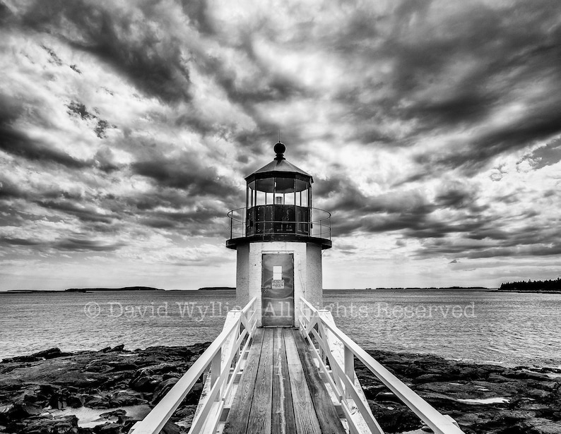 Marshall Point Lighthouse Maine Horizontal Fine Art Print Etsy