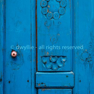 Turkish Carved Blue Door