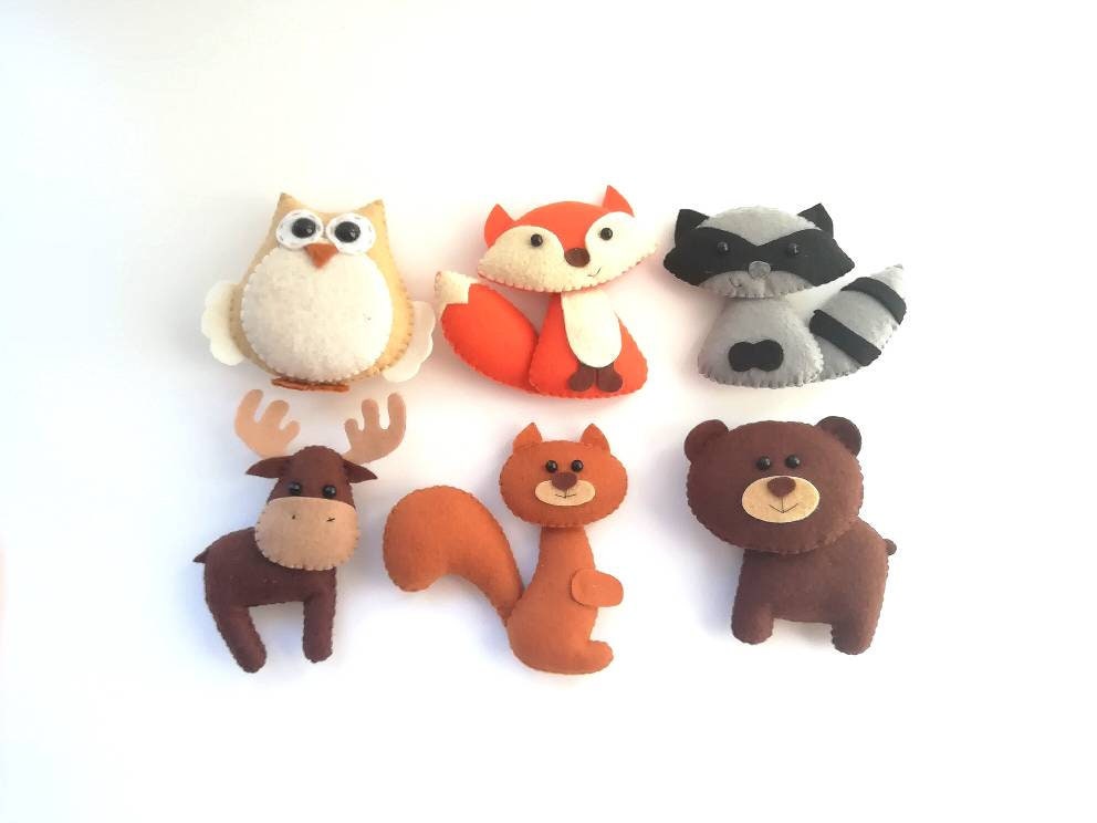 Woodland stuffed animals woodland decor forest animals Etsy