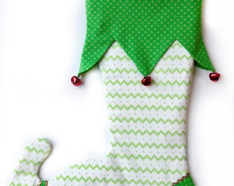 Jolly Jester Jingle Bell Christmas Stocking * Jingle Bell Christmas Stocking * Jester Christmas Stocking * Whimsical Christmas Stocking