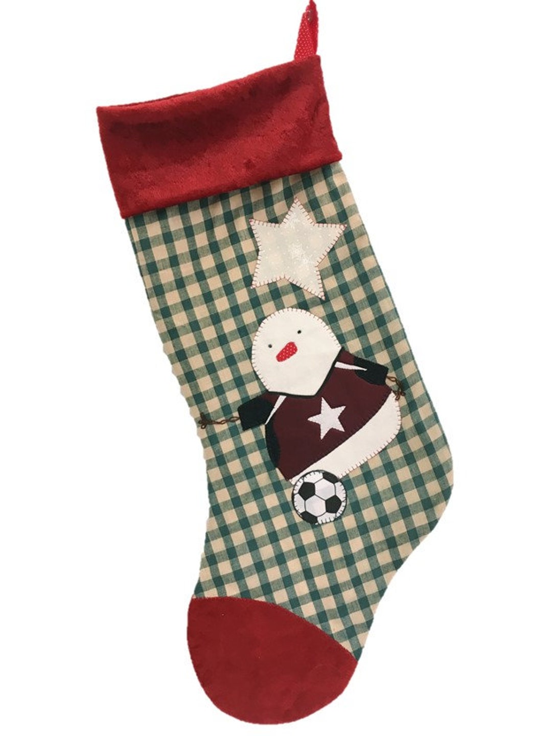 Soccer Christmas Stocking Coach Gift Sports Christmas Etsy