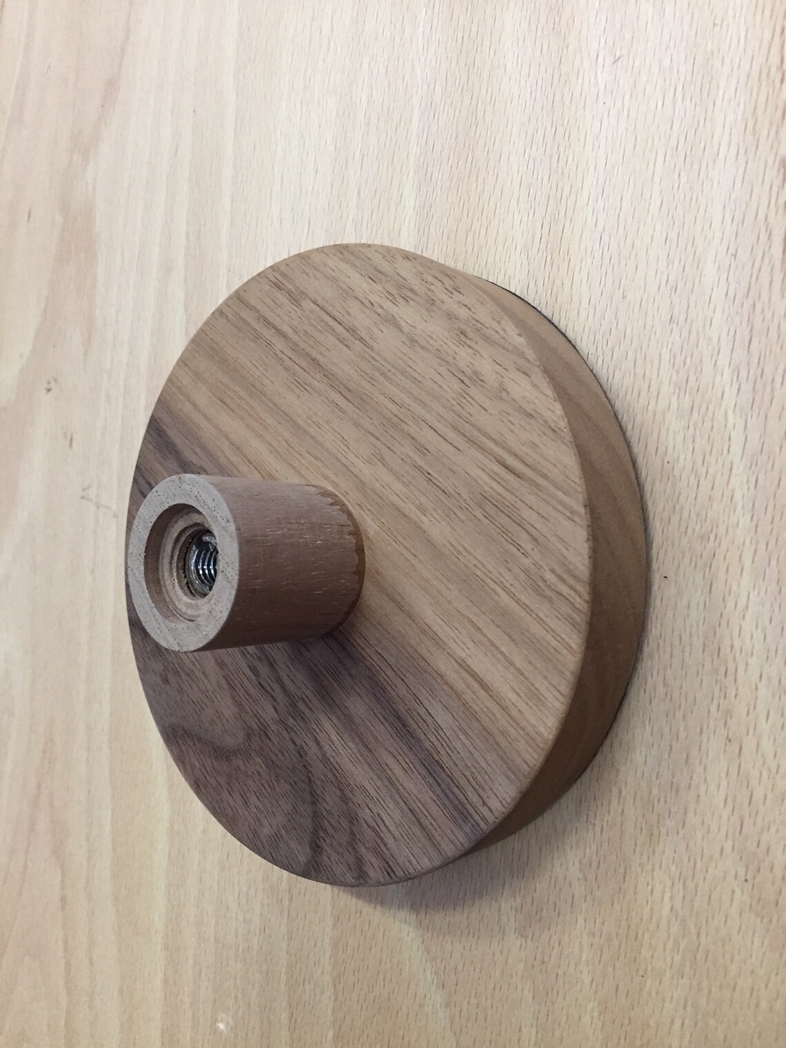 Walnut Wood Wall Hook Big Wood Coat Hook Coat Hook Children Etsy Canada