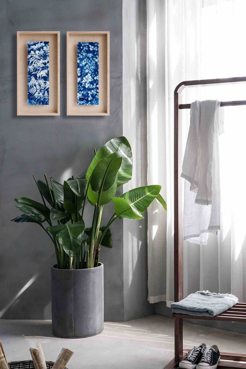 swabdesign – Cyanotype dans cadre en bois swabdesign – Cyanotype dans cadre en bois