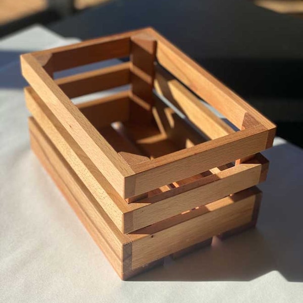 Wooden service box, storage box