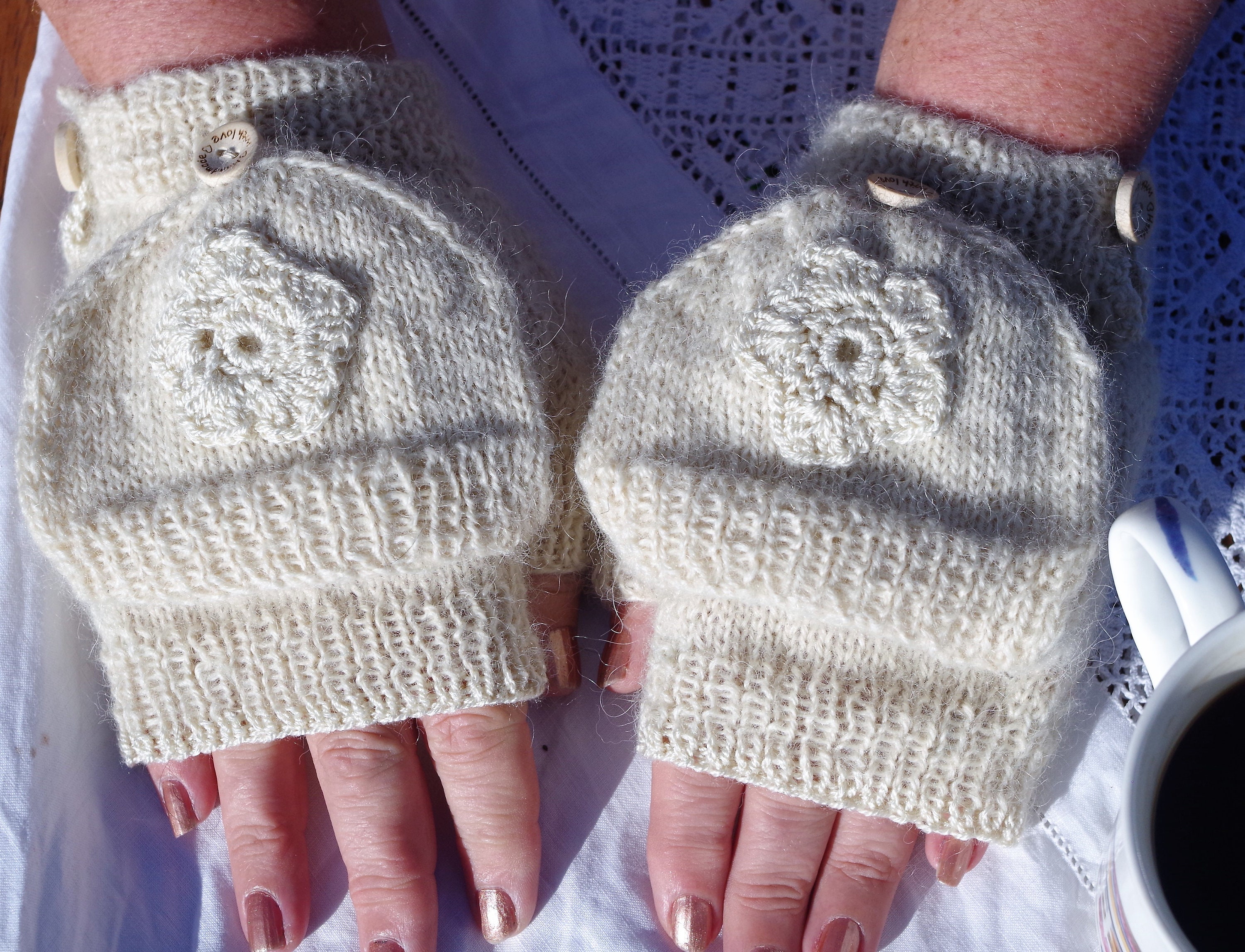 Mens mittens with flap sale