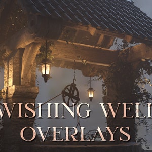 Wishing Well Overlays , PNG file , digital file