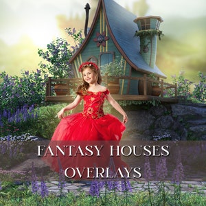 Fairy Houses Overlays , Flower overlays , Bushes Overlays , Fantasy overlays , Nature