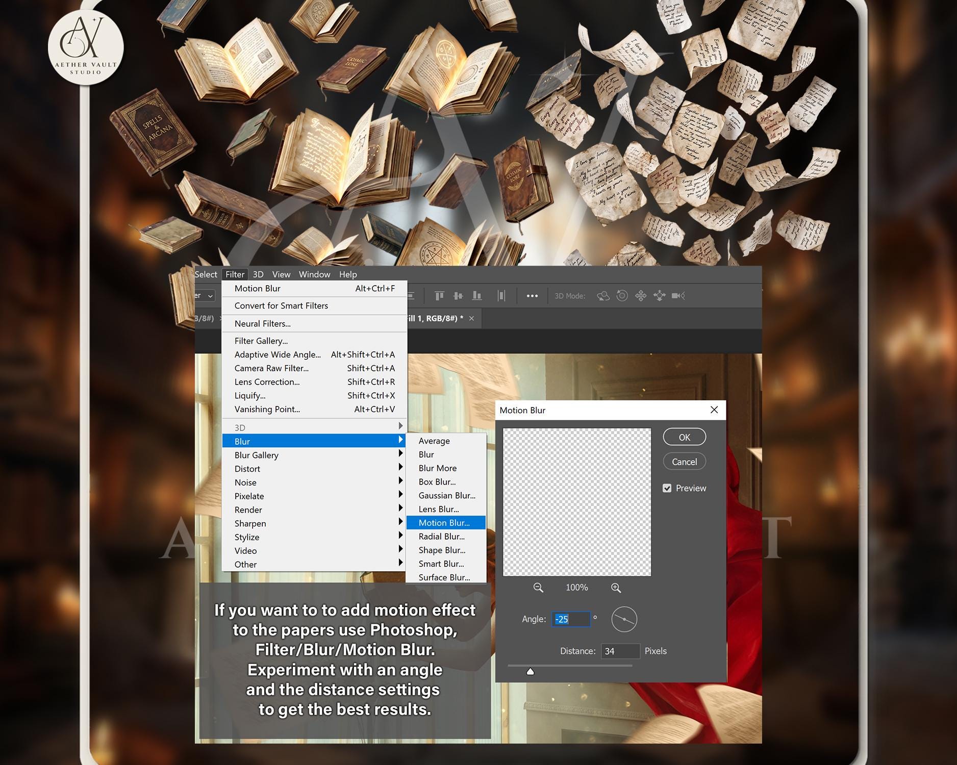 30 Magic Flying Paper Overlays PNG – Fantasy Book Pages, Floating ...