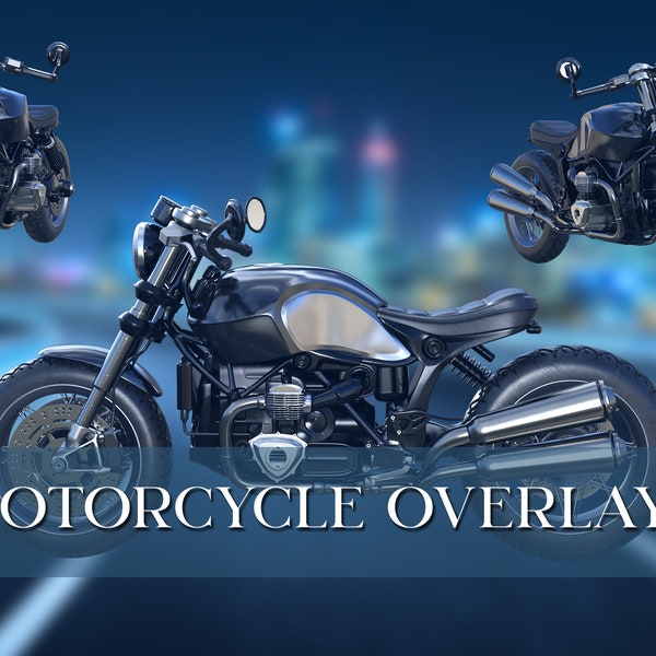 Motorcycle overlays , Fantasy Motorcycle , PNG , overlays