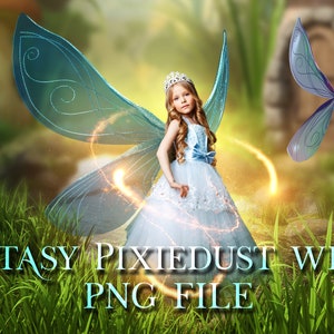 Fantasy Pixie Wings , Digital Wings , Digital Overlays , Fairy Wings , PNG WINGS , Photoshop Overlay