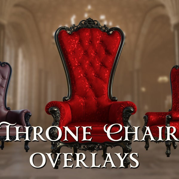 Throne Chair overlays , Throne overlays png , Photography overlays and 3d render