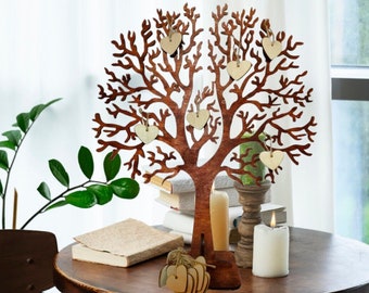 Wooden Guest Book Wedding wish tree guest book Wooden guest book Wishing Tree Large guestbook Wishing tree with tags Wooden guest book Gift