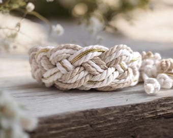Celtic Handfasting Cord, Personalized Handfasting Cord, Irish Tradition, Celtic ceremony, Green and Ivory Braided Wedding Cord, Hand fasting