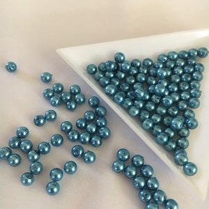 Glass Pearls, 4mm, Various Colours, Bulk Bead Pack, Craft Beads, Jewellery Beads, Imitation Pearls