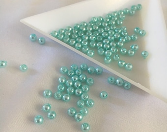 Glass Pearls, 3mm, Various Colours, Bulk Bead Pack, Craft Beads, Jewellery Beads,