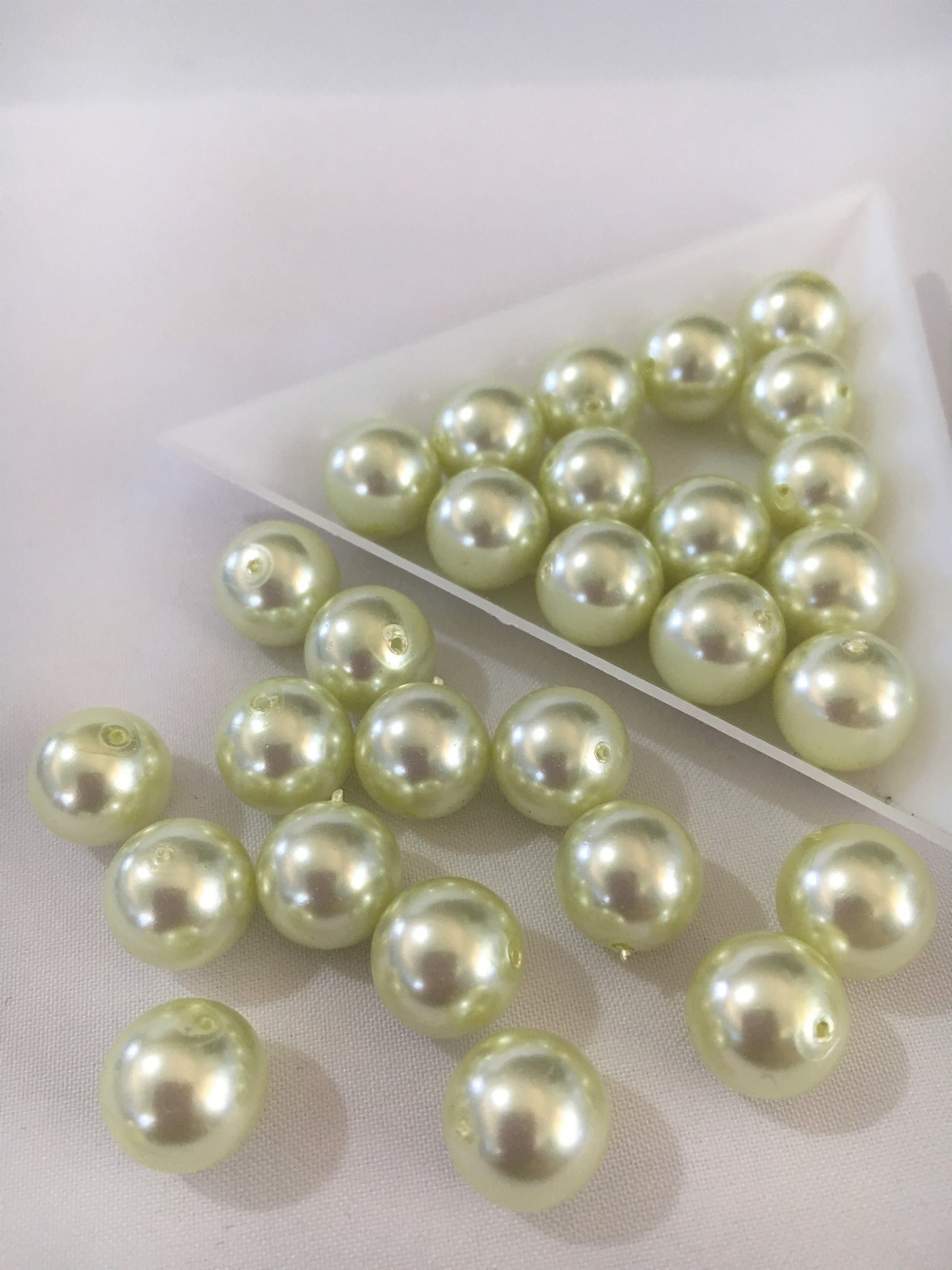 Glass Pearls, 10mm, Various Colours, Bulk Bead Pack, Craft Beads