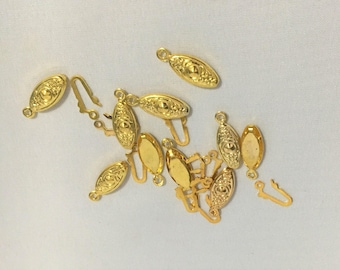 bookbinding supplies sydney Filigree Oval Clasp, Fish Hook Clasp, Gold Filigree Clasp, Silver Filigree Clasp, Necklace Clasp, Bracelet Clasp, Jewellery Finding