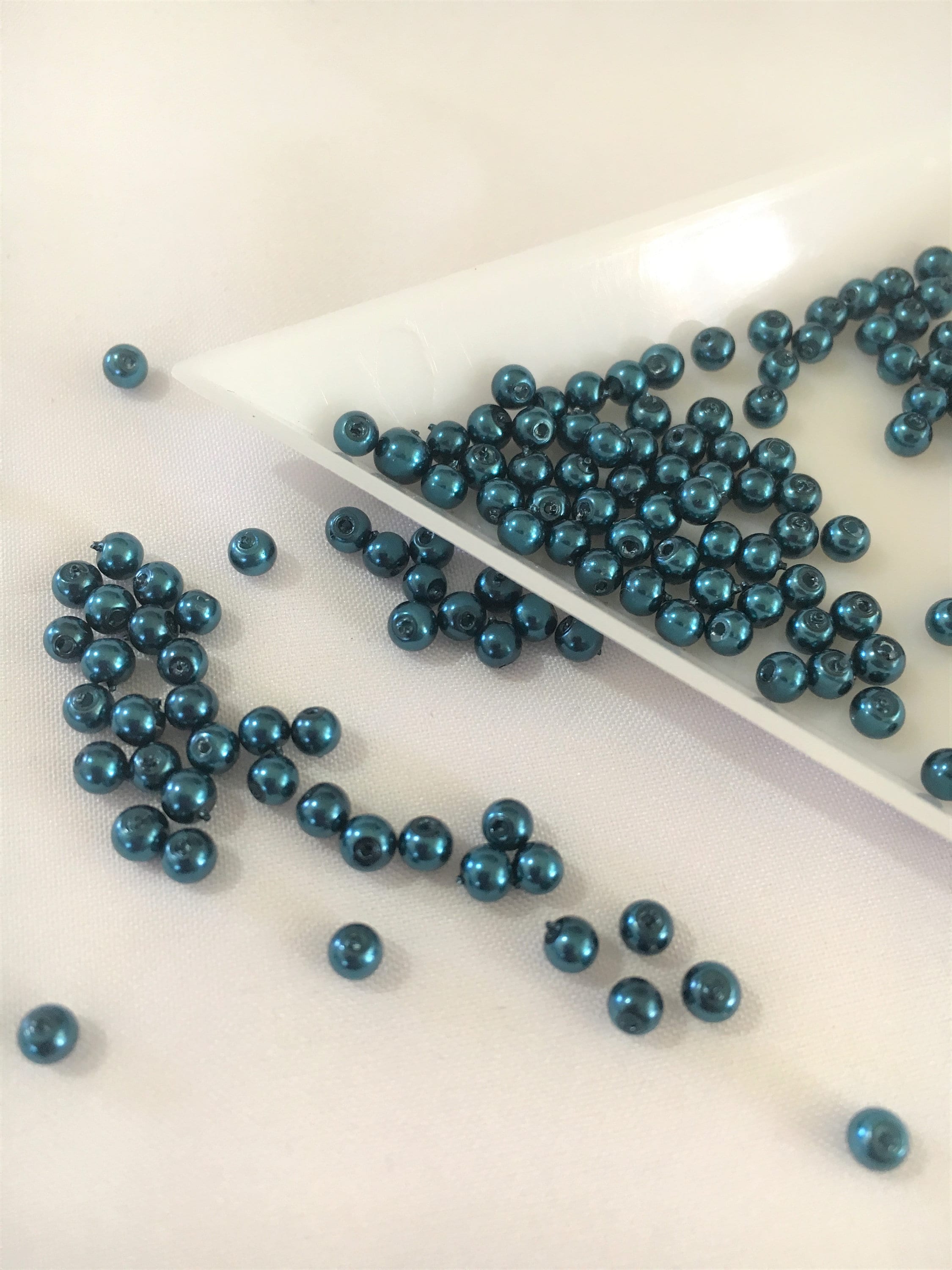 Glass Pearls, 3mm, Various Colours, Bulk Bead Pack, Craft Beads, Jewellery Beads, Etsy New Zealand