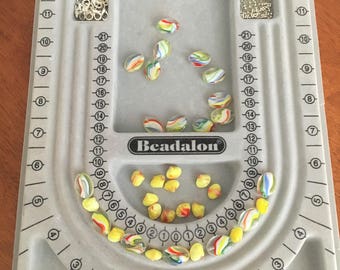 Bead Design Board, Bead Tray, Beading Tray, Jewellery Design Tray, Beadalon Tray, Bead Board, Measuring Board, Necklace Tray, Bracelet Board