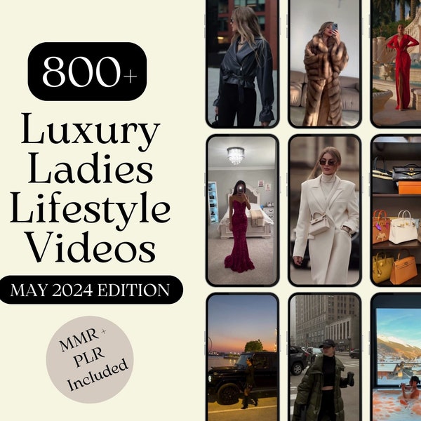 800+ Rich luxury women reels | Luxury reels for tiktok instagram - Instant Download | Luxury rich women reels for instagram | luxe reels