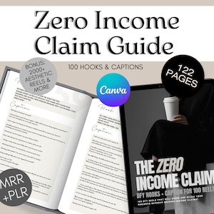 Zero Income Claim Guide | 100 DFY Reels w/ Hooks and Captions | Faceless Digital Marketing | Bonus Instagram Reels Guide, Videos |MRR & PLR