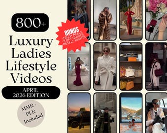 Luxury Lifestyle Reels: Faceless Instagram, TikTok, YouTube (Digital Download, Canva Edit, MRR/PLR License)