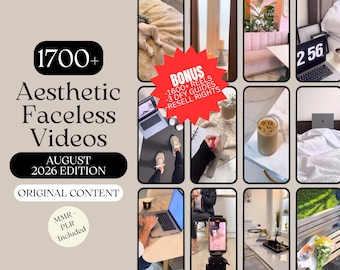 Aesthetic Faceless Videos with MRR + PLR | Story Templates | Faceless Instagram | DFY Digital Marketing | Done For You Master Resell Rights