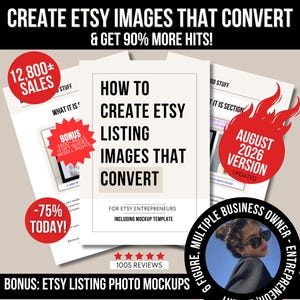 Etsy Listing Thumbnail Guide: Small Business Flashcard (Digital Download)