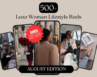 Luxury Lifestyle Reels: Faceless Instagram, TikTok, YouTube (MRR PLR Digital Download)