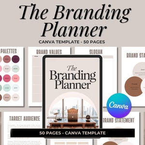 Branding Planer Canva Template: 50 Seiten Business Brand Branding Strategie Ratgeber