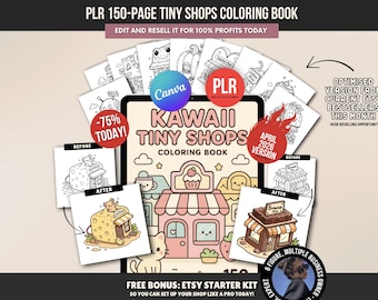 150 Tiny Shops Coloring Book Cute Houses Coloring Kids Coloring Pages Cozy Coloring Book Kawaii Shop Activities Bold and Easy Coloring Pages