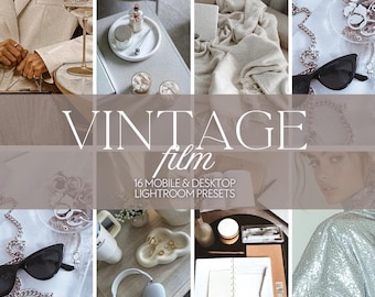 16 Film Mobile Lightroom Presets, Retro Boho Presets for Instagram, Vintage Mobile Influencer Preset for Bloggers, Disposable Camera Preset