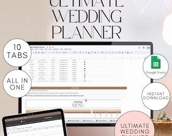 Die ultimative Hochzeitsplanung Google Sheets Tabelle